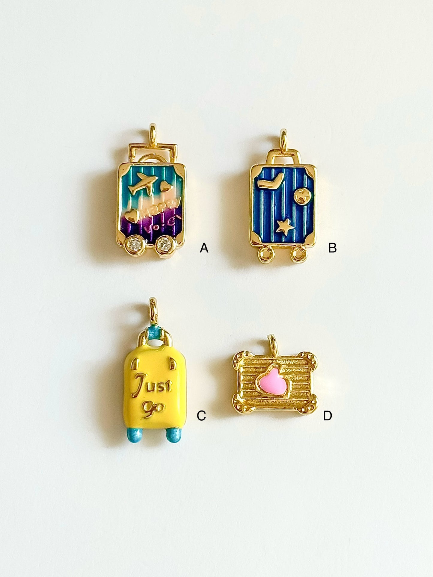 Suitcase charms