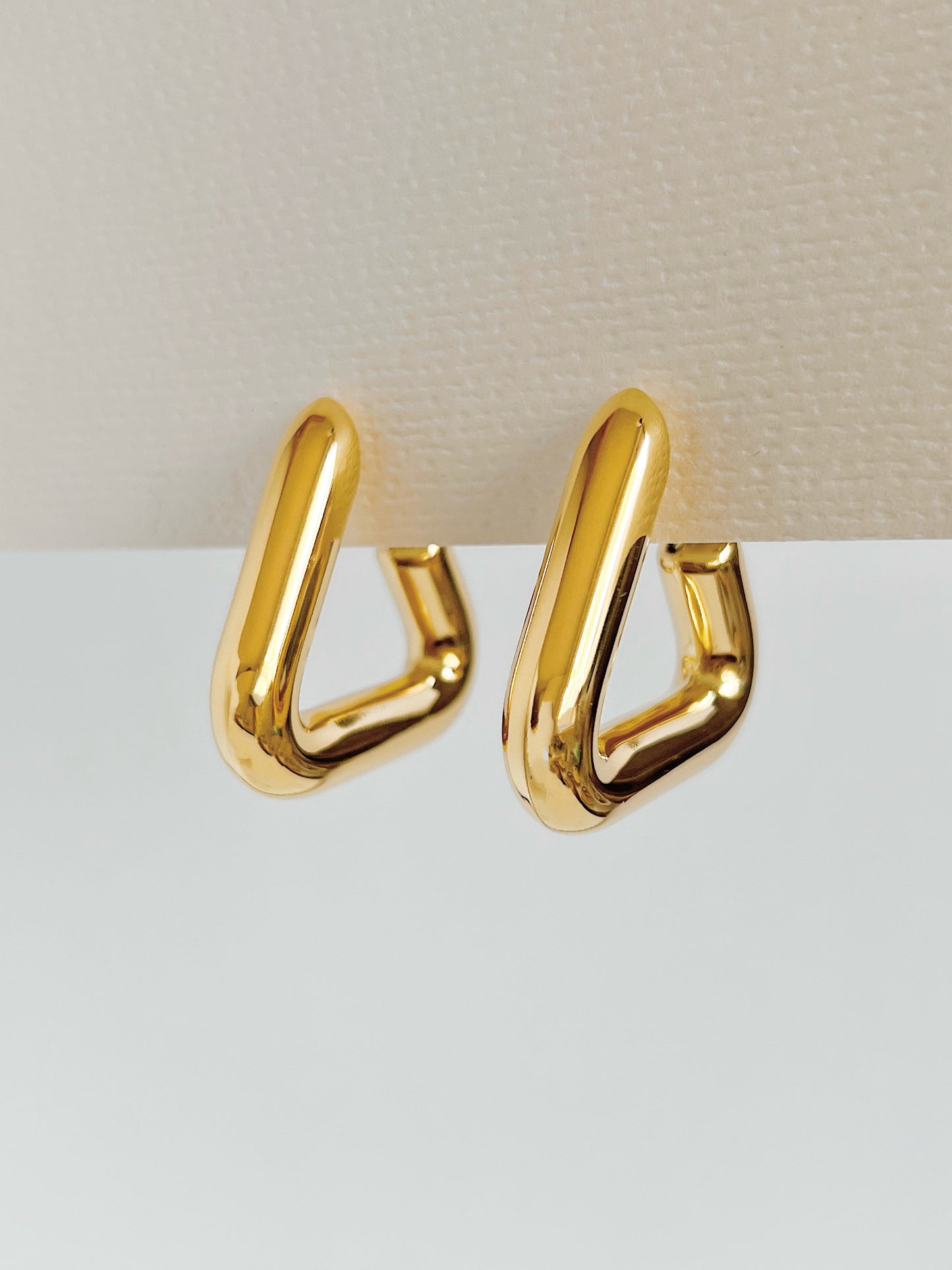 Chunky triangle earrings