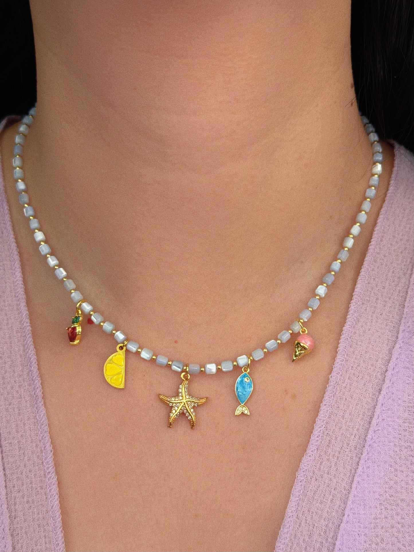 Sorbet charms necklace
