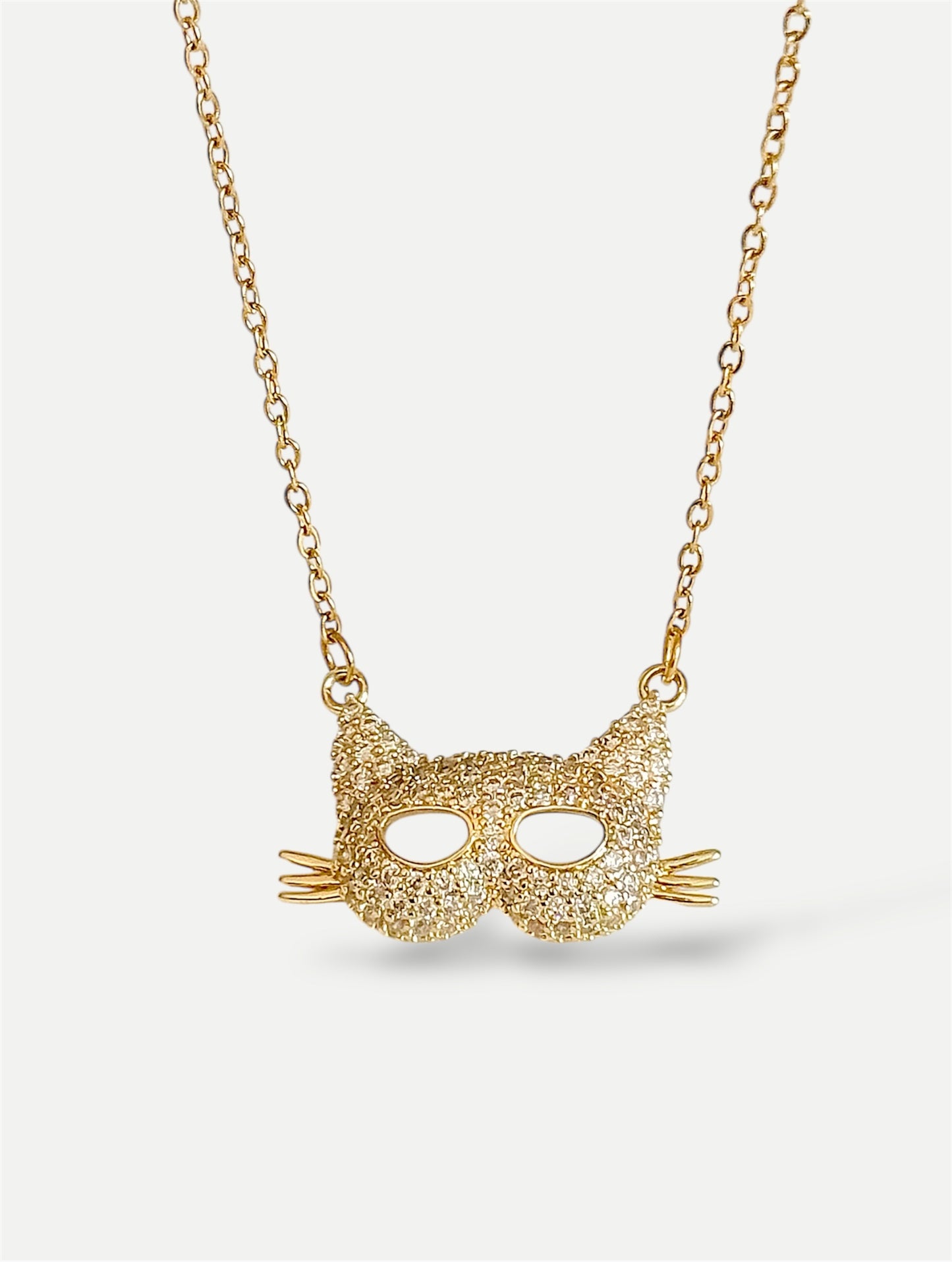 Cat mask necklace