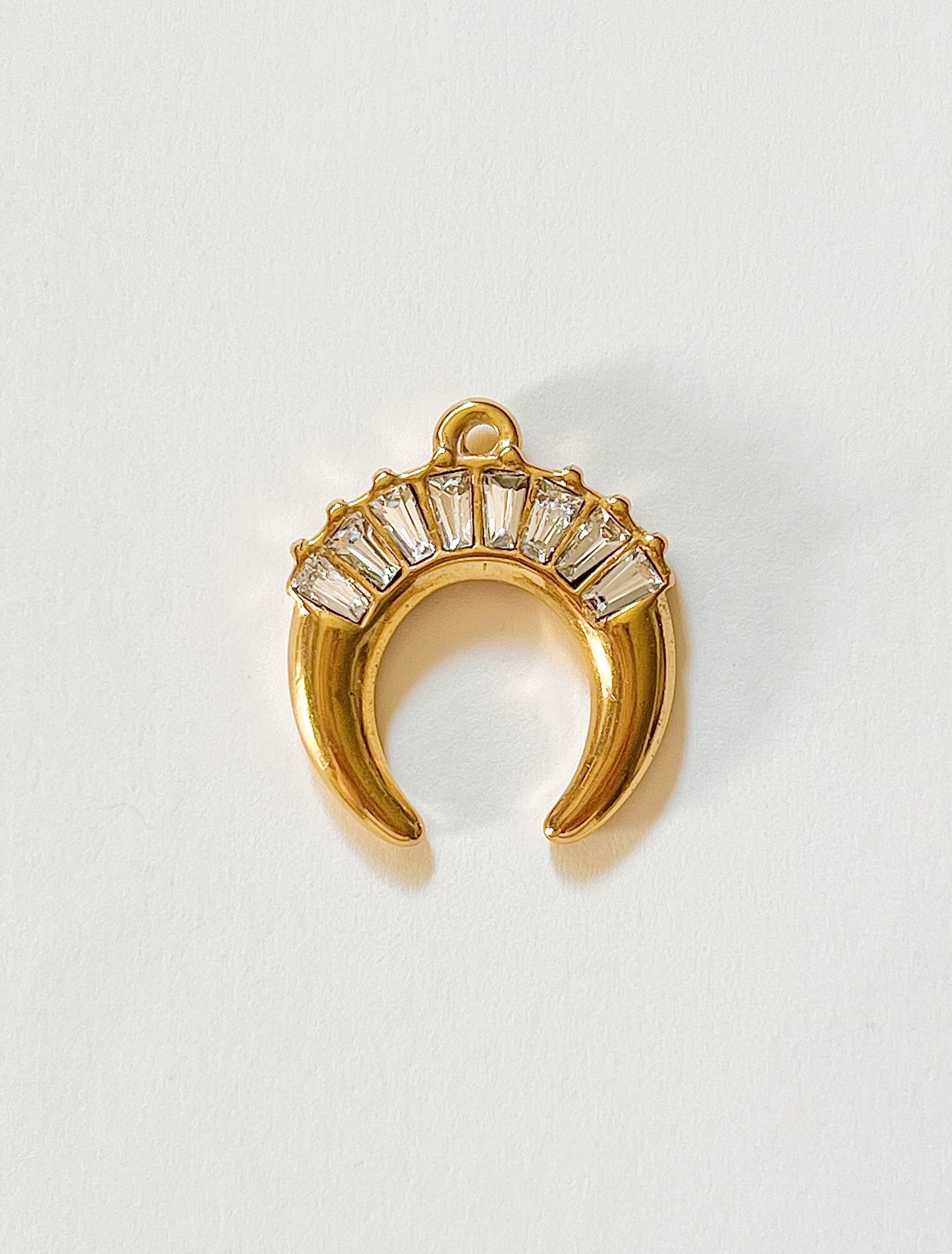 Zirconia crescent moon
