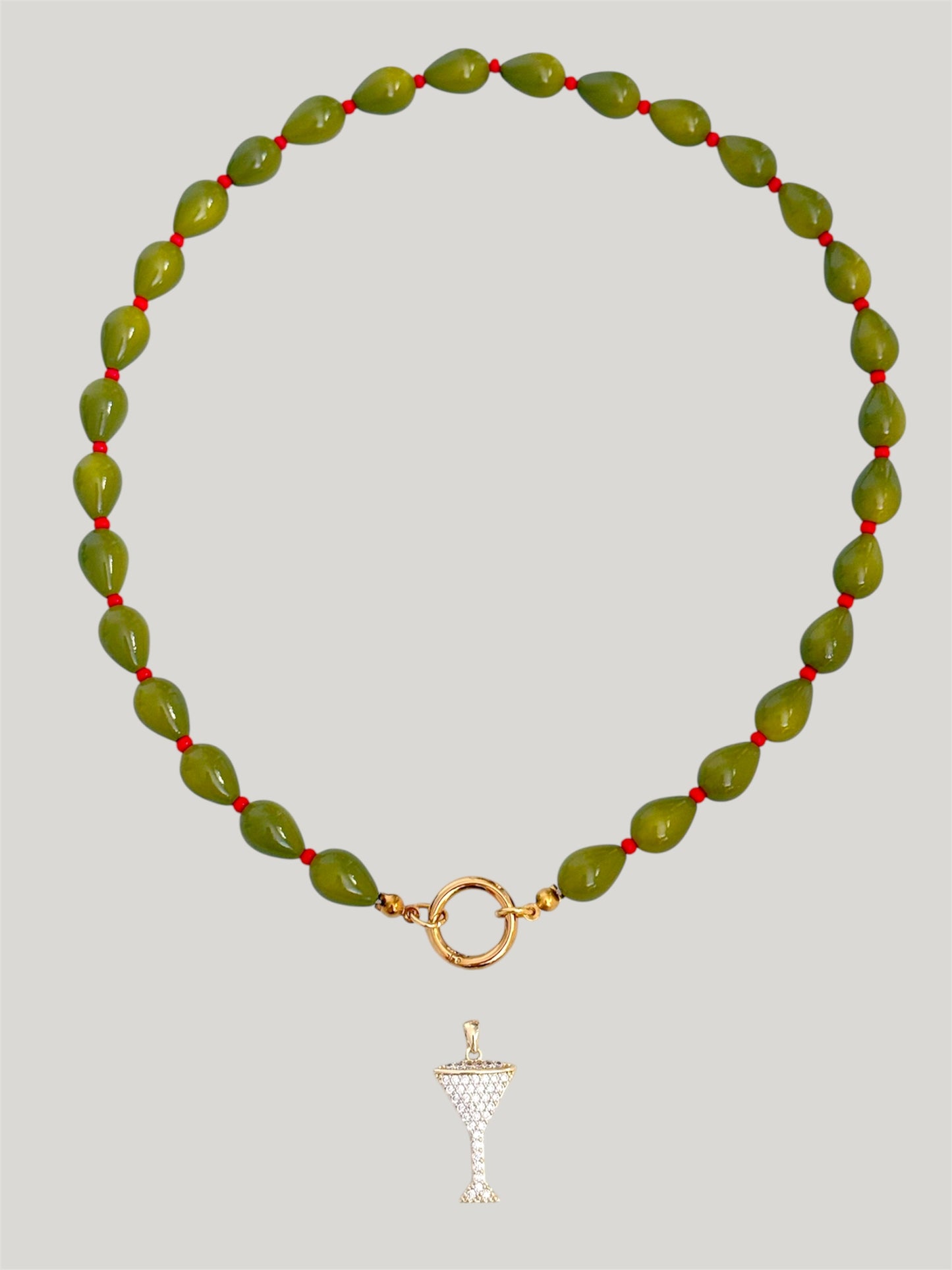 Extra olive necklace