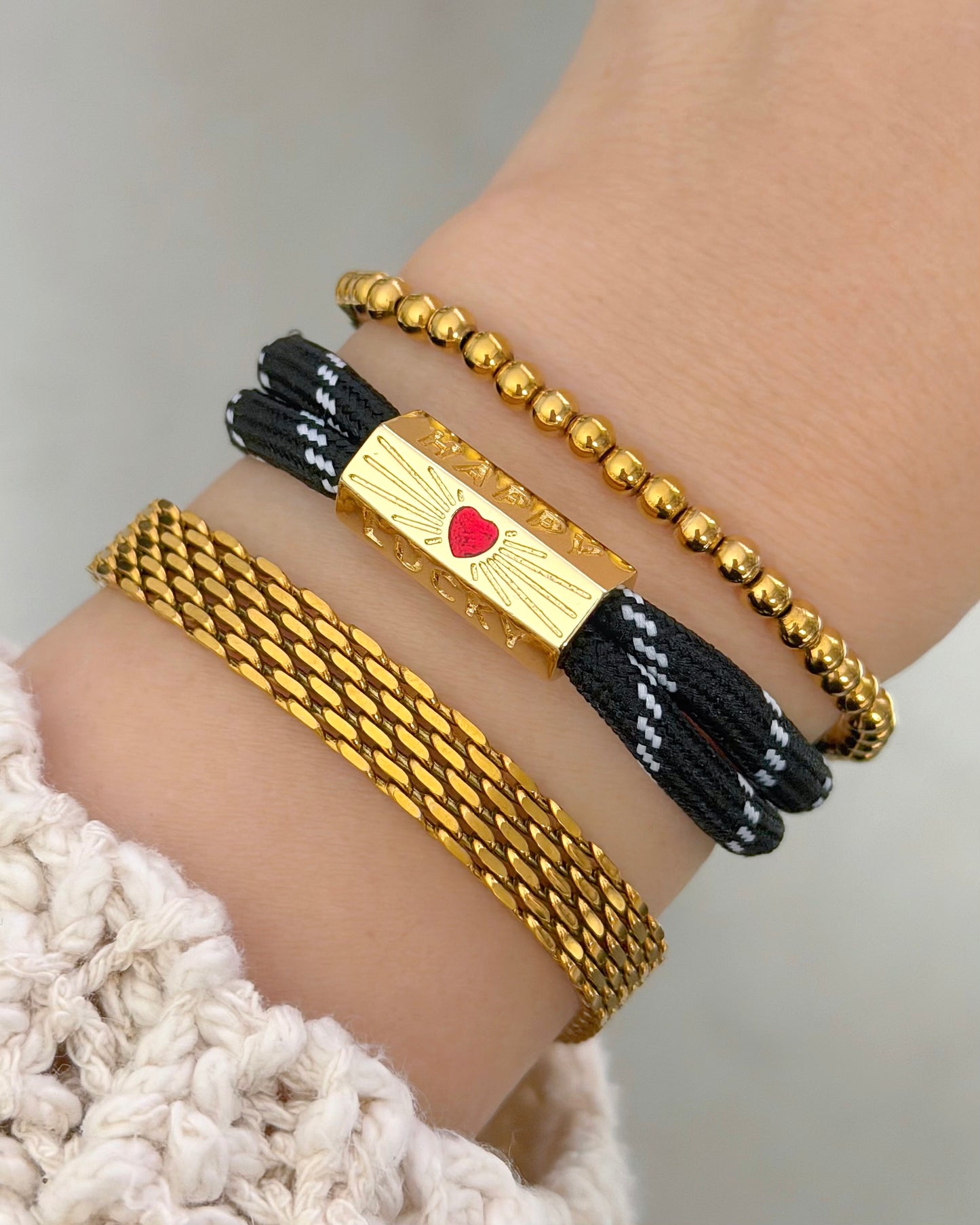 Happy Lucky cord bracelet