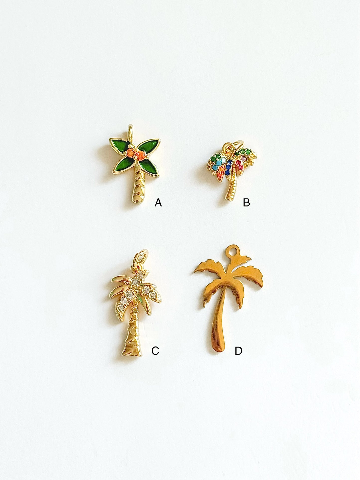 Palm tree charm