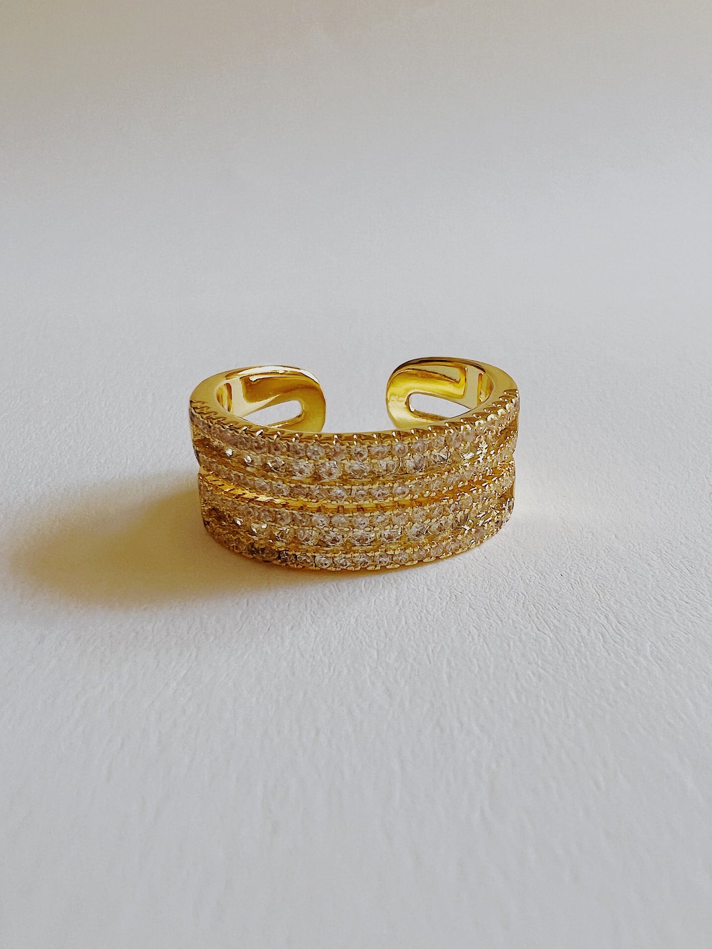 Open double band Ring