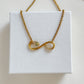 Infinity snake necklace