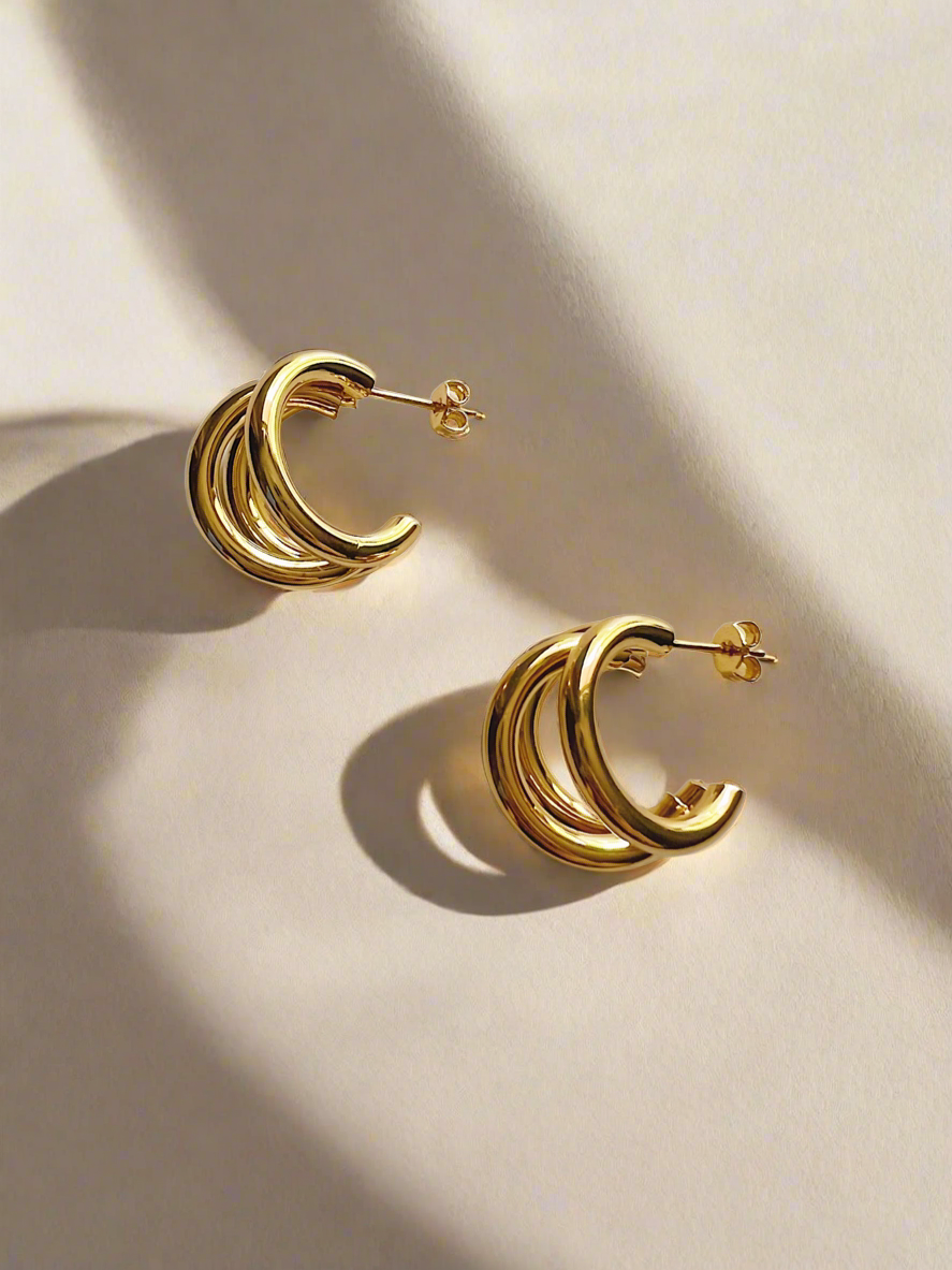 Triple Hoops Earrings