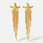 Sea star dangle earring