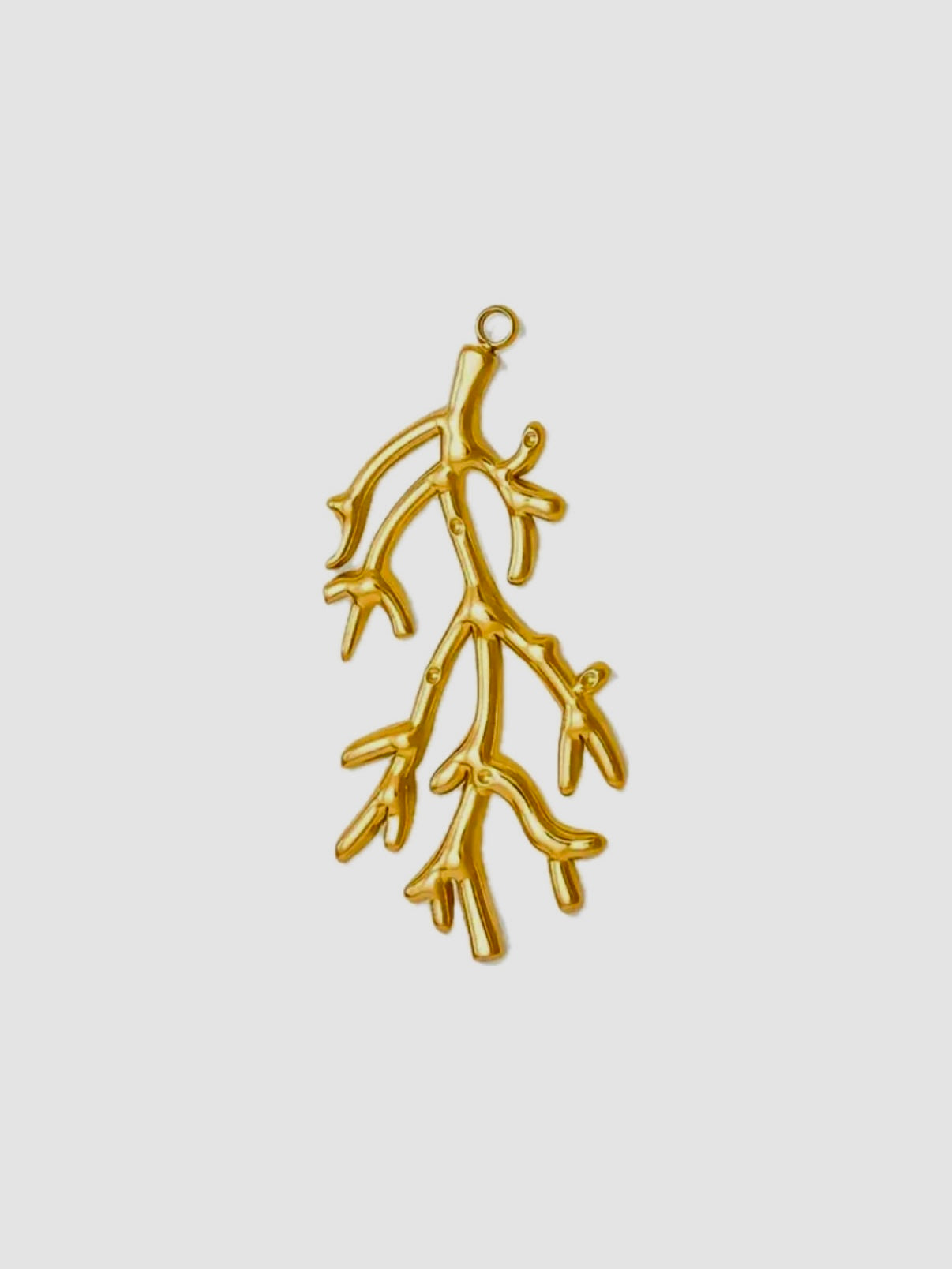 Golden coral Charm