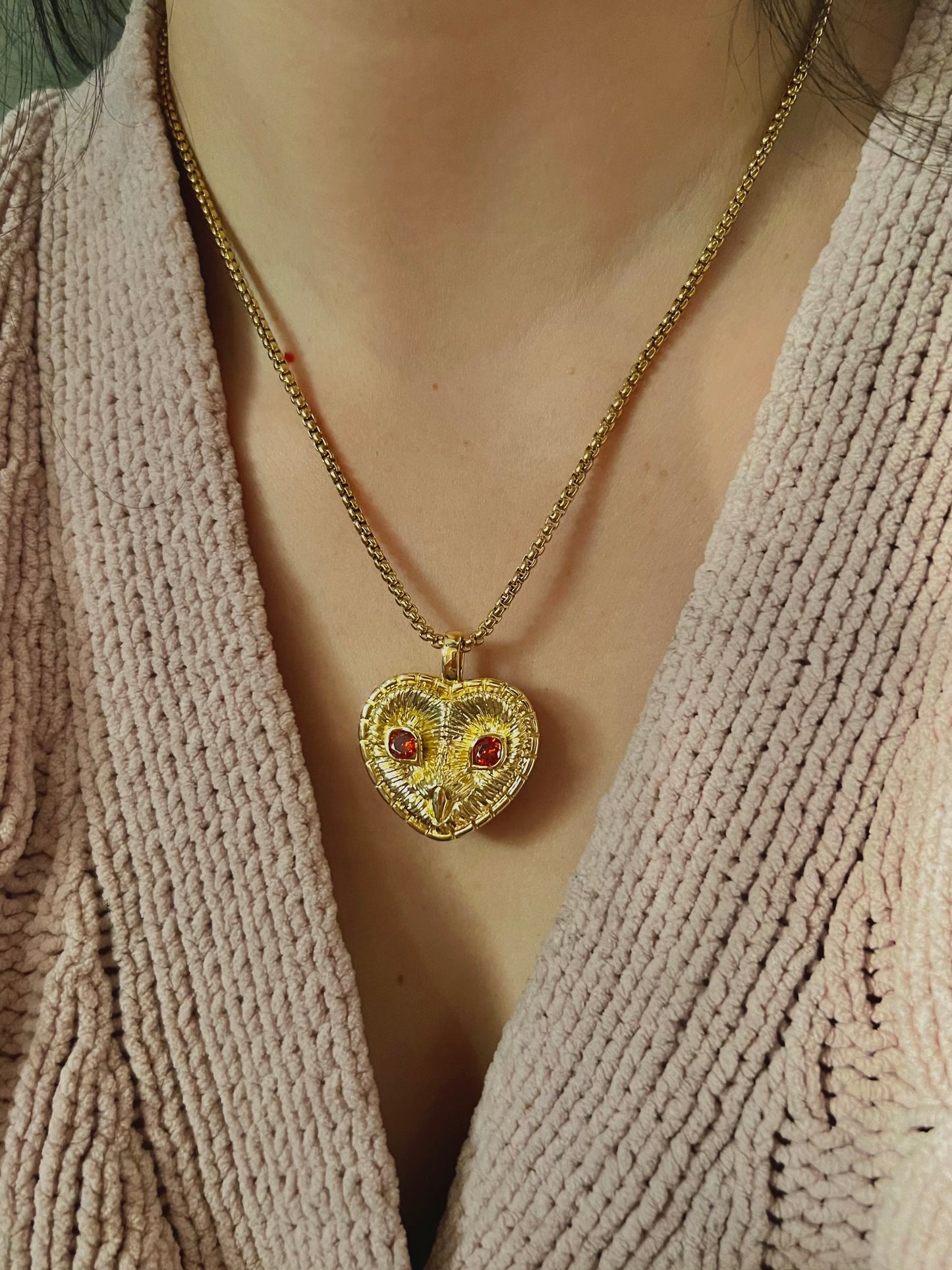 Owl love necklace