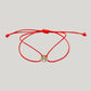 Sparkle red cord bracelet