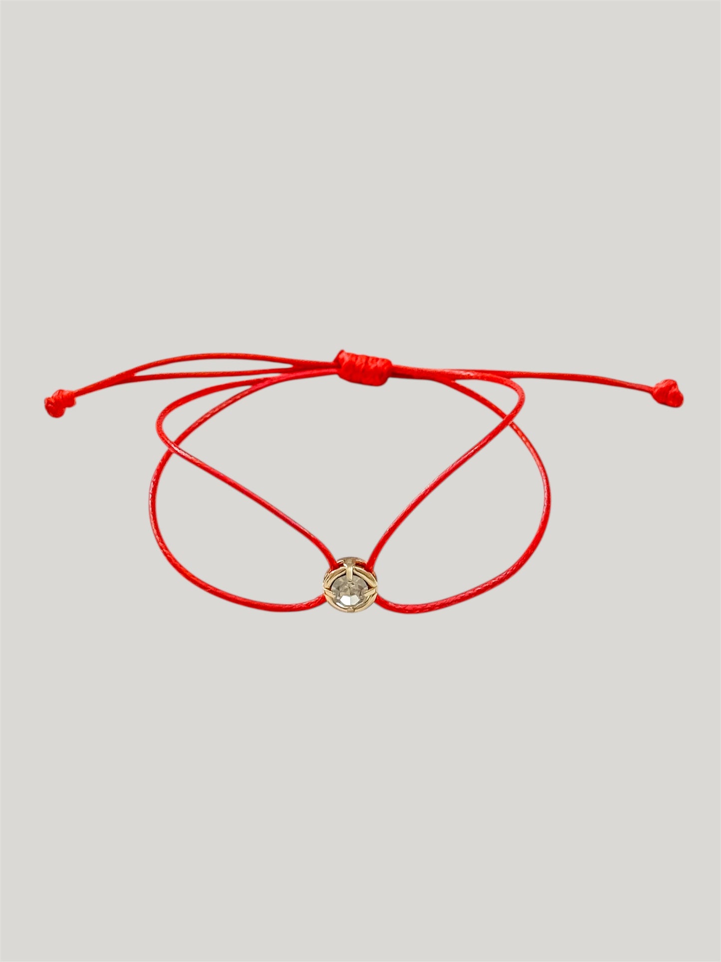 Sparkle red cord bracelet