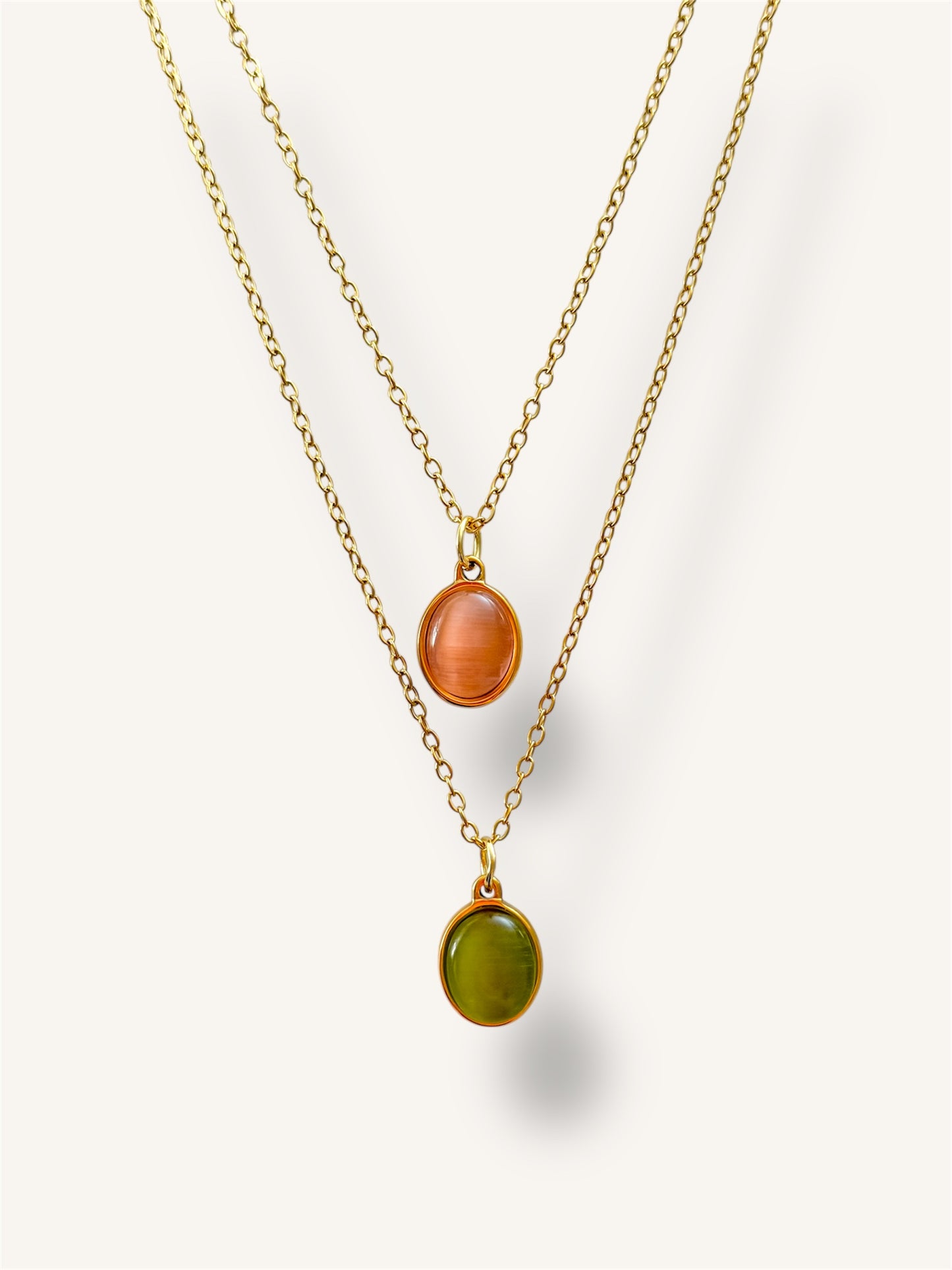 Oval drop Necklace