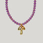 Iris mushroom necklace