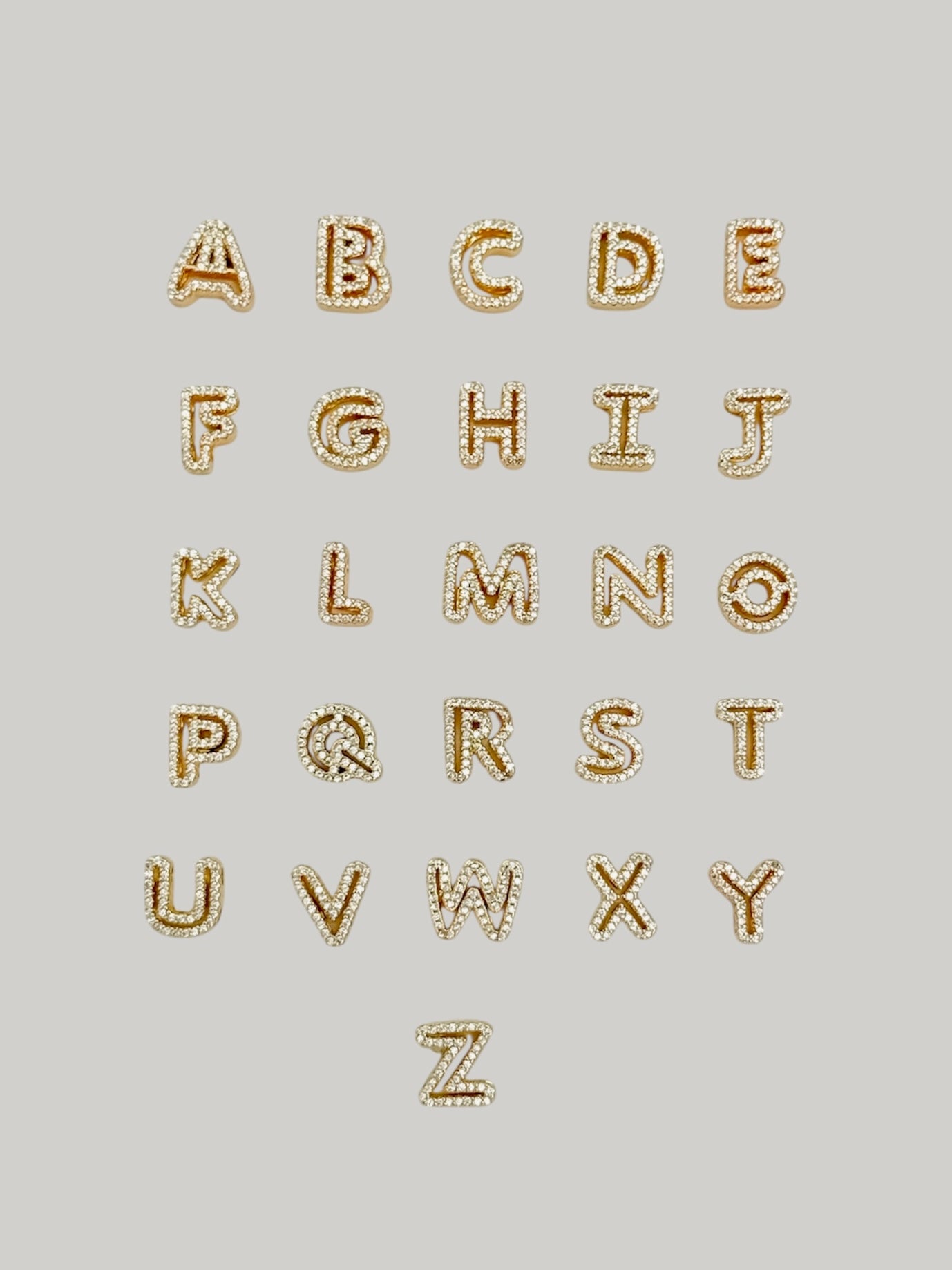 Disco initial necklace