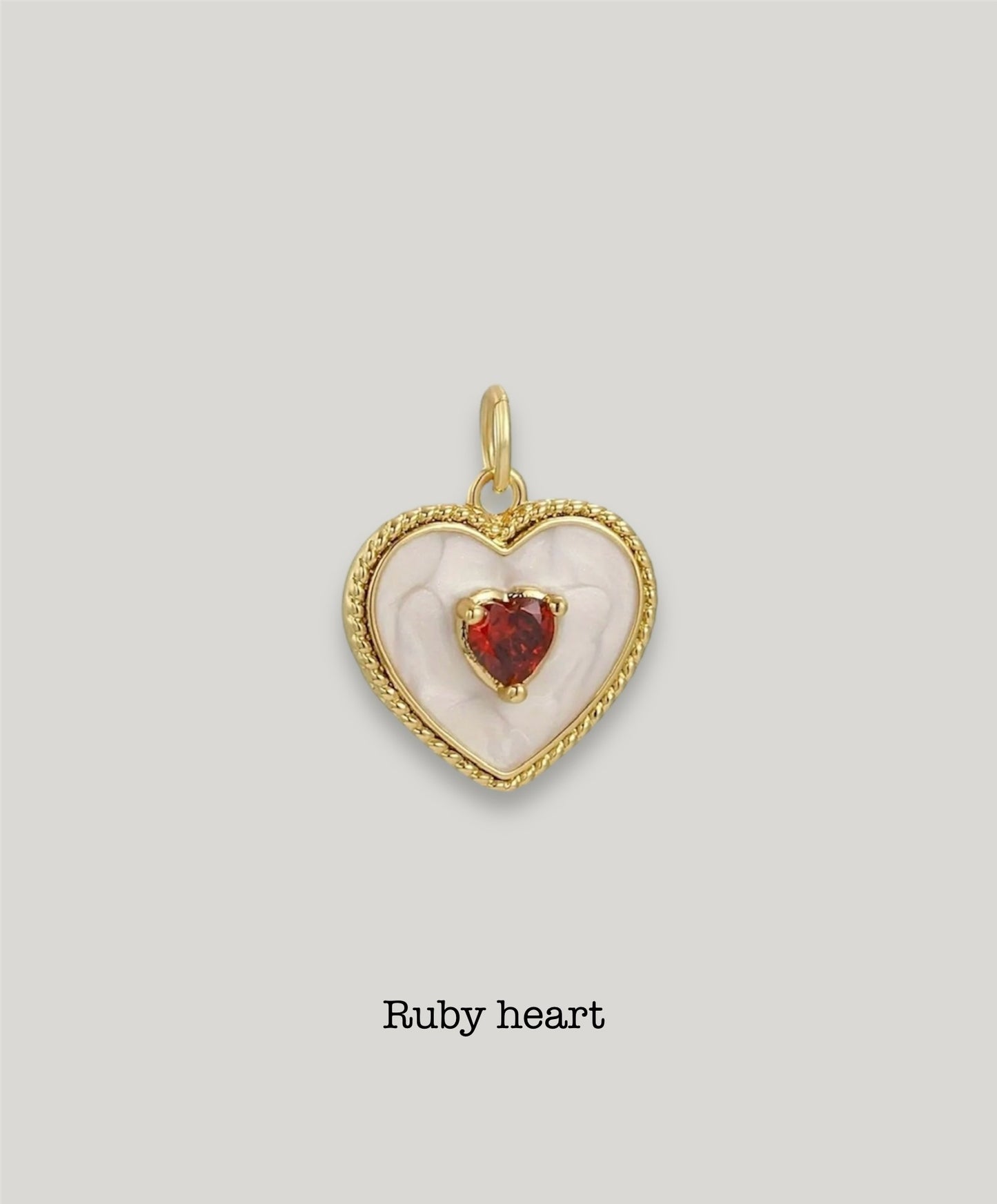 Enamel Heart Charm