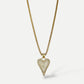 Mosaic heart necklace