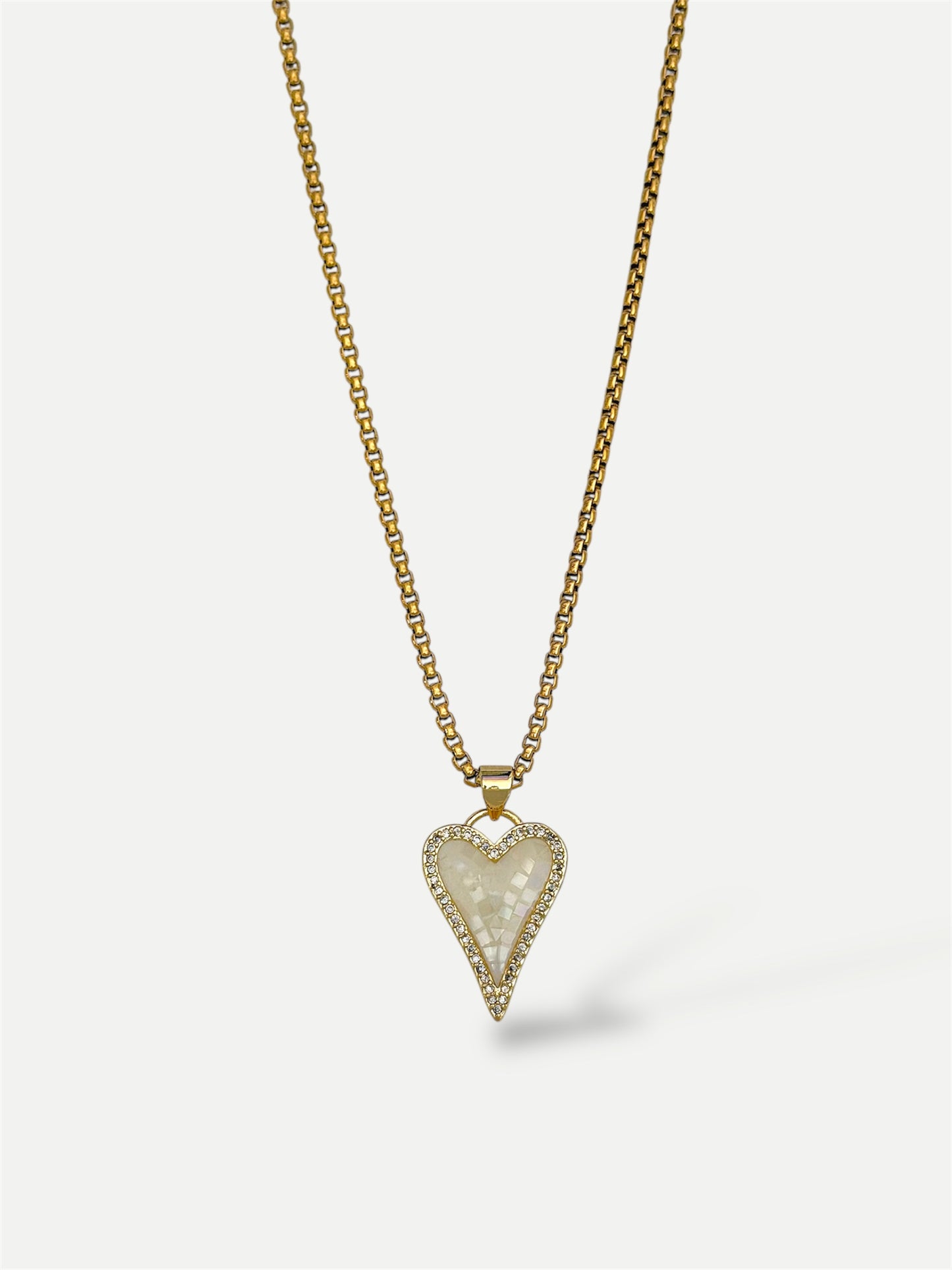 Mosaic heart necklace
