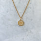 Evil Eye Medallion Opera Necklace