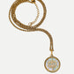 Evil Eye Medallion Opera Necklace