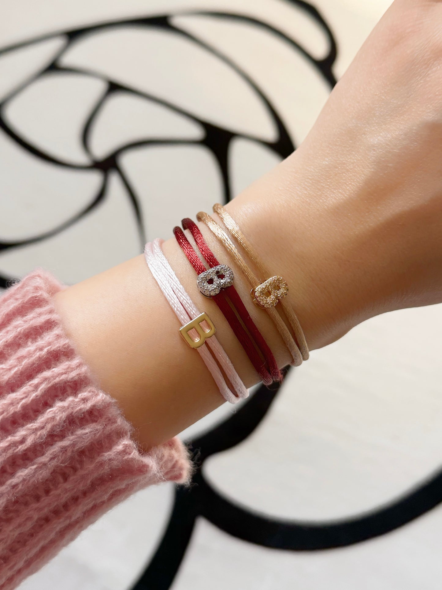 Initial Cord bracelet