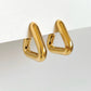 Chunky triangle earrings