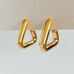 Chunky triangle earrings