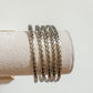 Flat twisted bangle (set of 5)