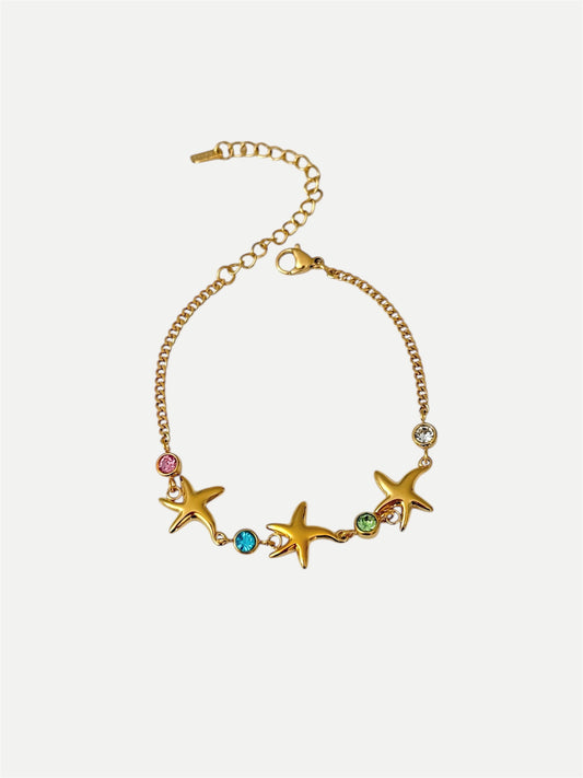 Sun kissed sea star bracelet