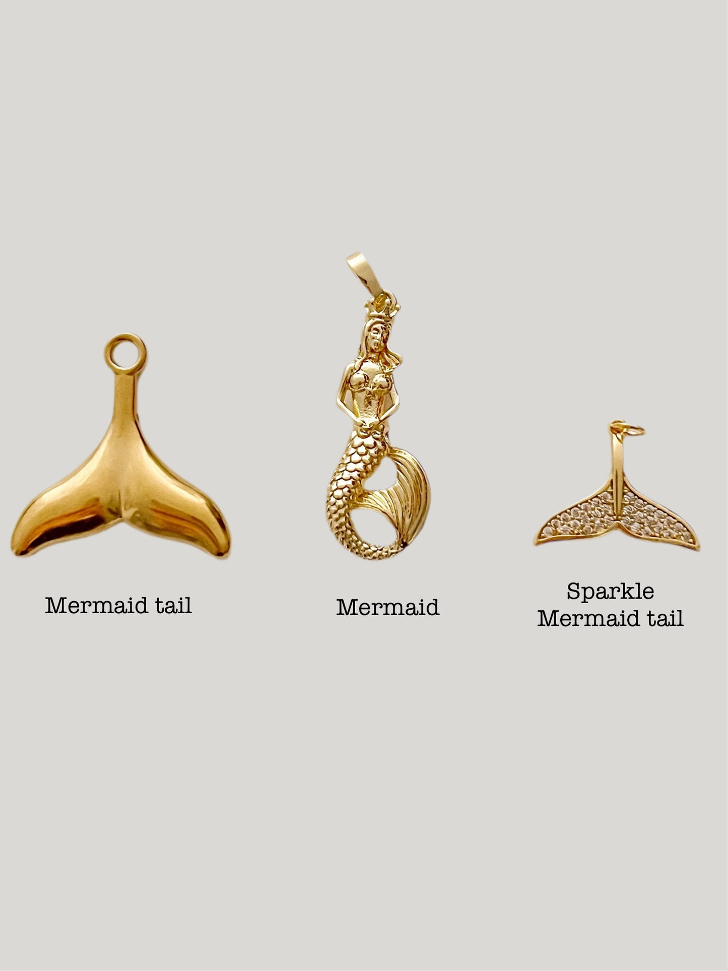 Sea life charms: mermaid