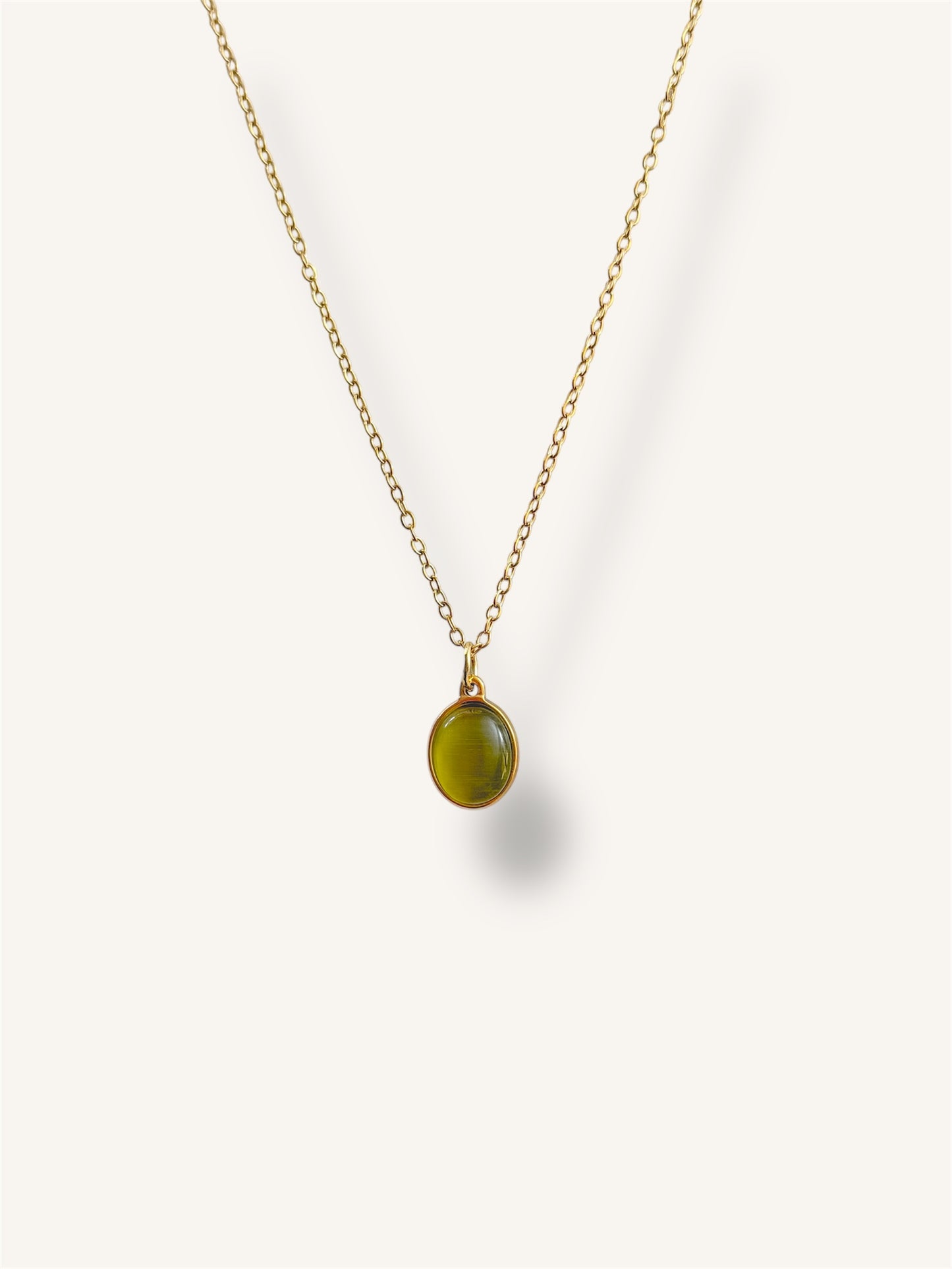 Oval drop Necklace