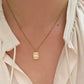 Square pendant necklace