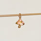 Pink mushroom charm