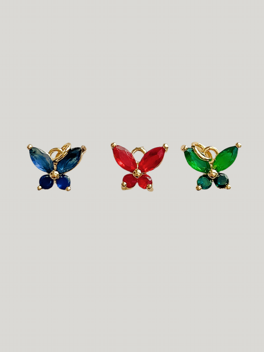 Sparkle butterfly charms