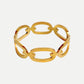 Chunky oval bangle