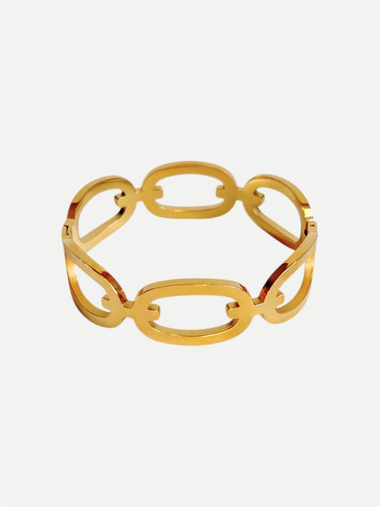 Chunky oval bangle