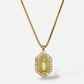 Virgen hexagonal necklace