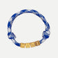 Square name cord bracelet