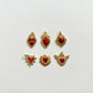 Bordeaux Heart charms