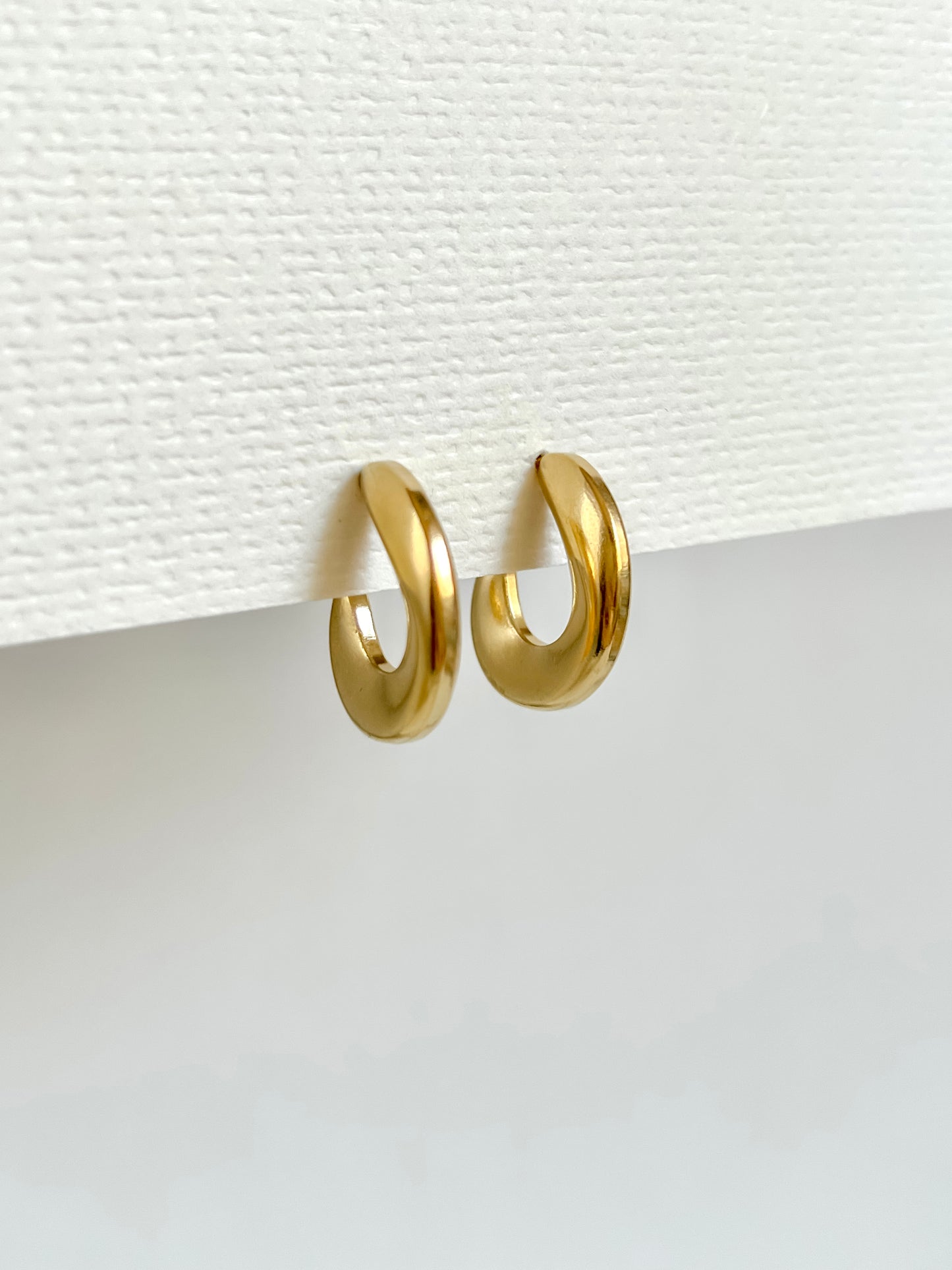 Bahia irregular hoop earrings