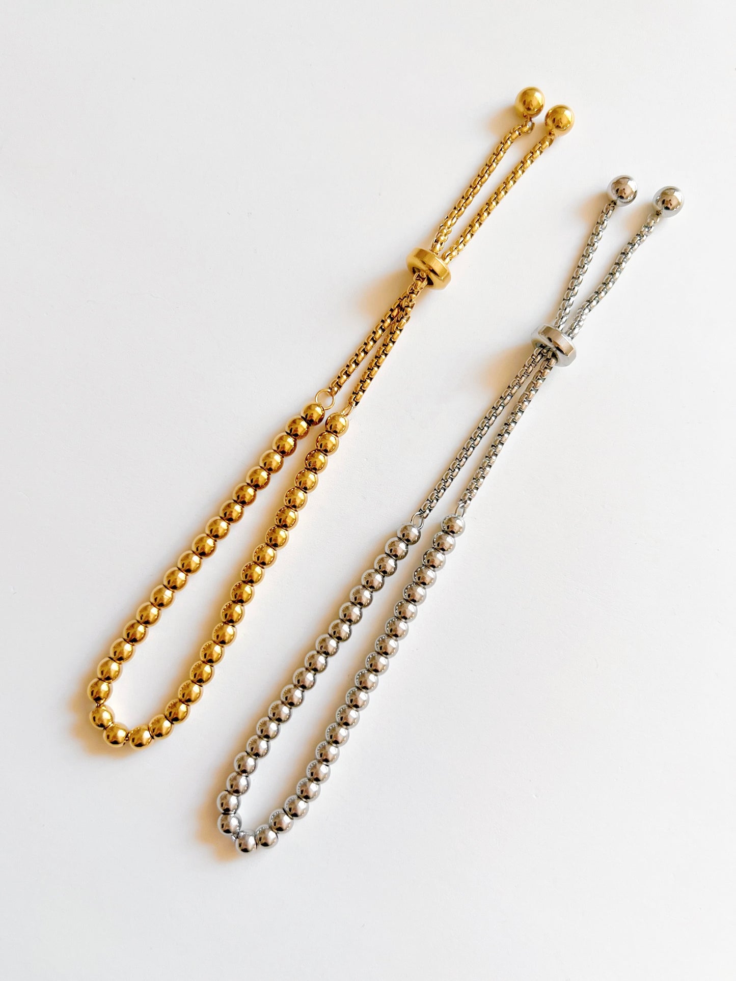 Beaded slider bracelet