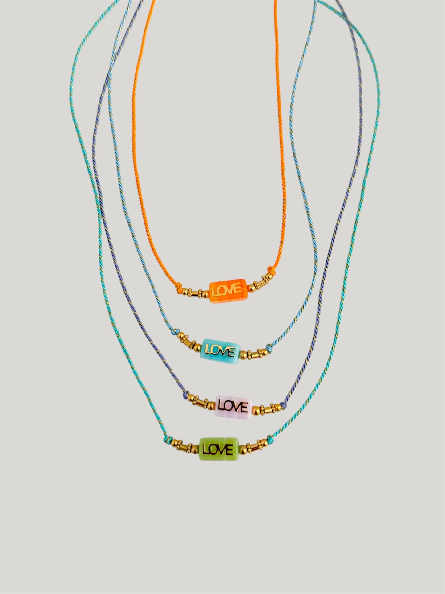 Love thread necklace