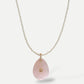 Drop natural stone beads necklace