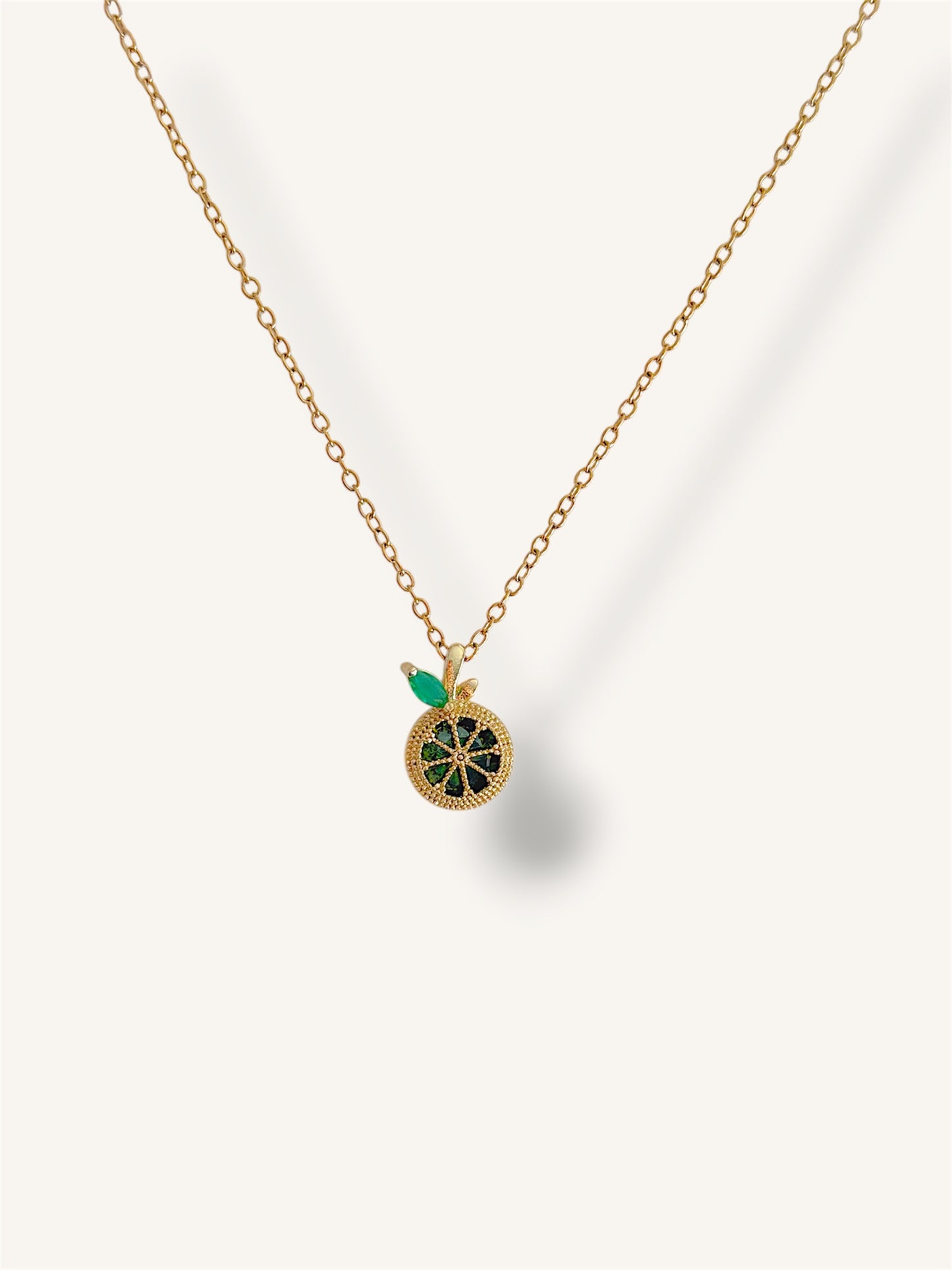 Green citrus necklace