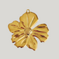 Big golden flower charm