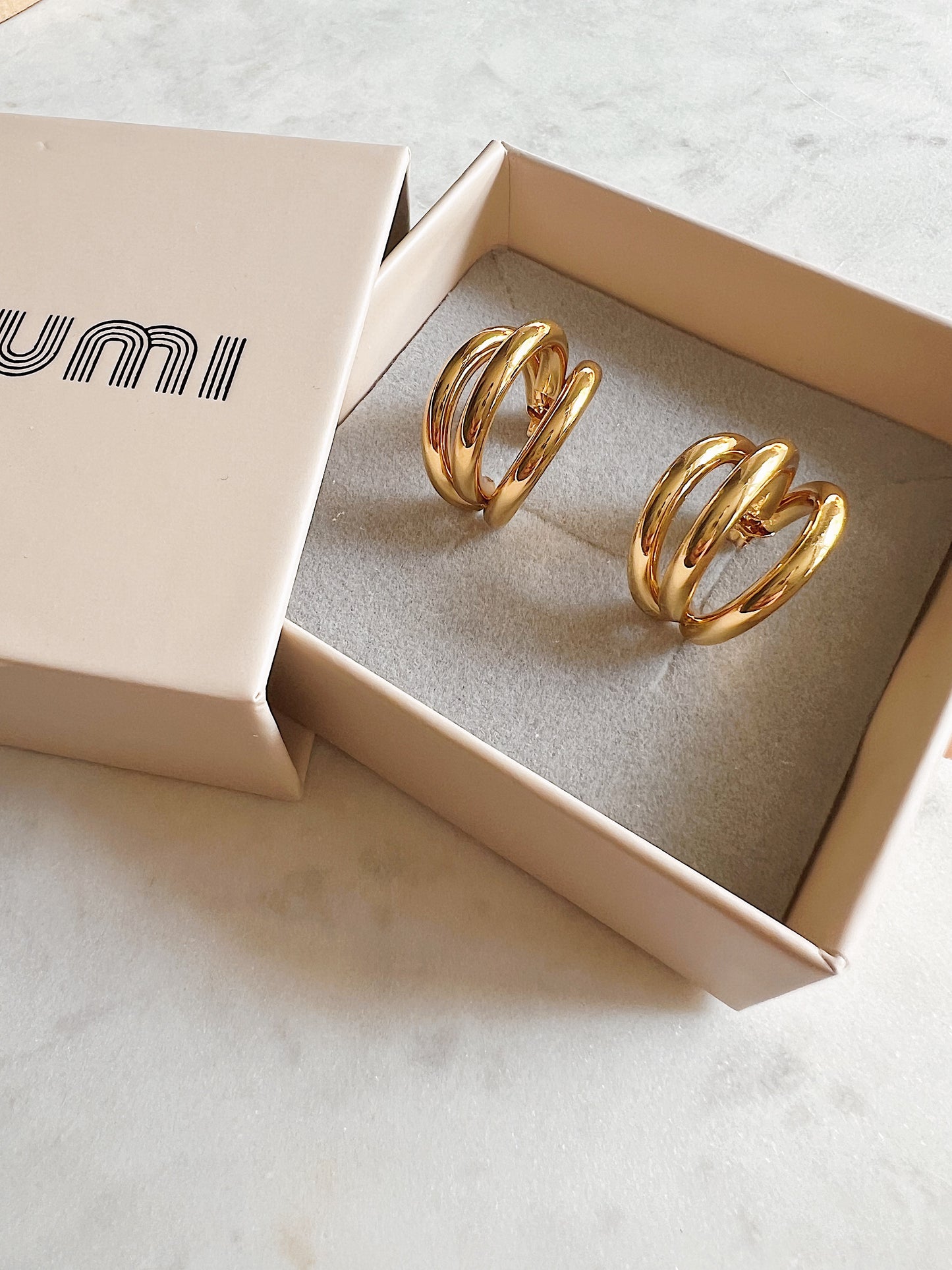 Triple Hoops Earrings