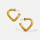 Open Heart Earrings