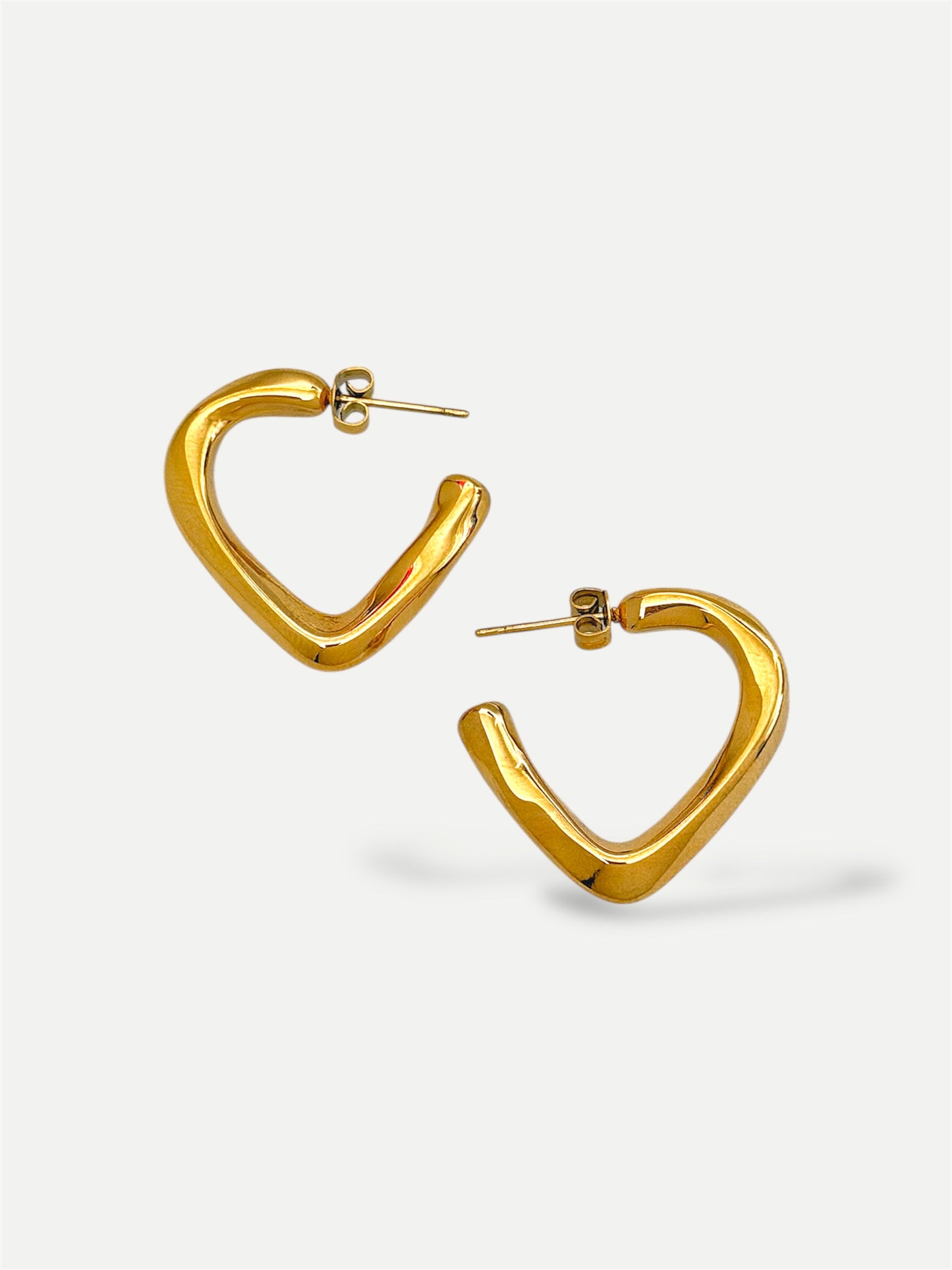 Open Heart Earrings
