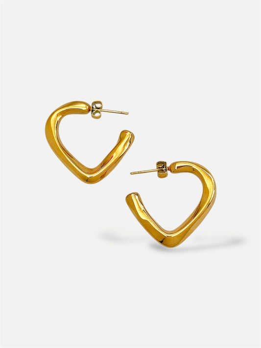 Open Heart Earrings