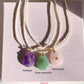 Drop natural stone beads necklace